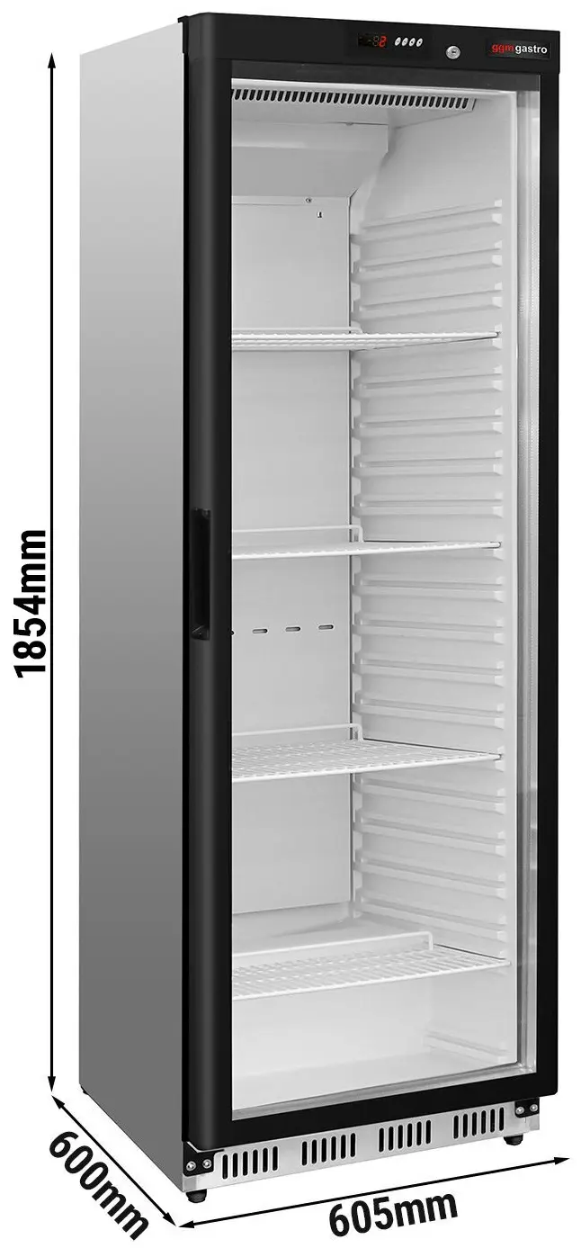 Dulap frigorific GGM Gastro Premium KSS400HGN (Black/Inox) - 2