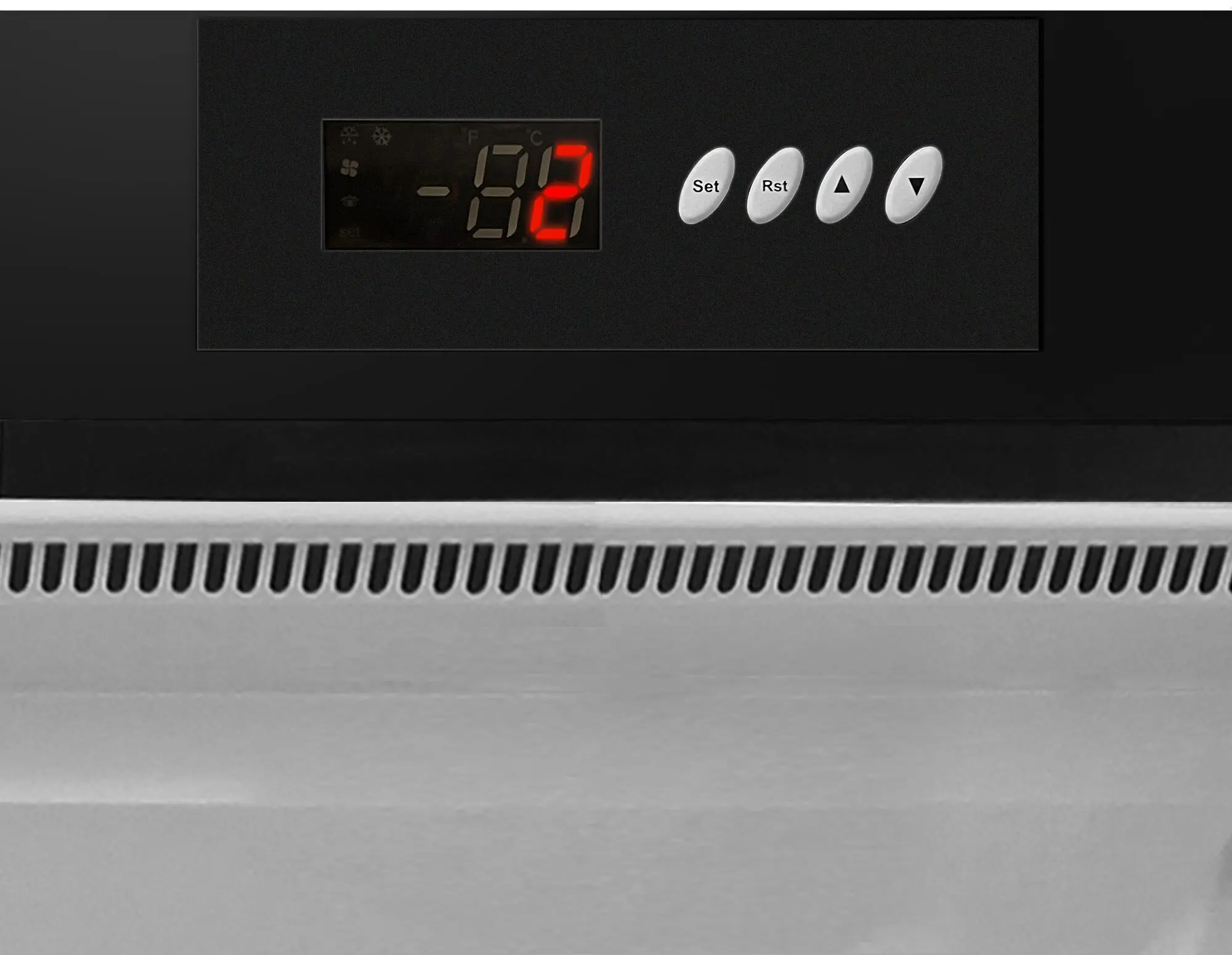 Dulap frigorific GGM Gastro Premium KSS400HGN (Black/Inox) - 3