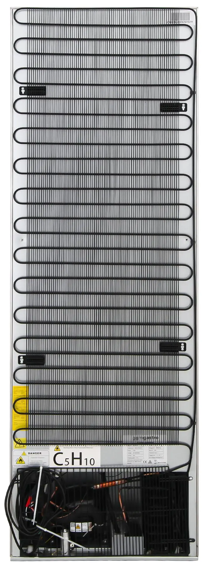Холодильный шкаф GGM Gastro Premium KSS400HN (Inox/Black) - 11