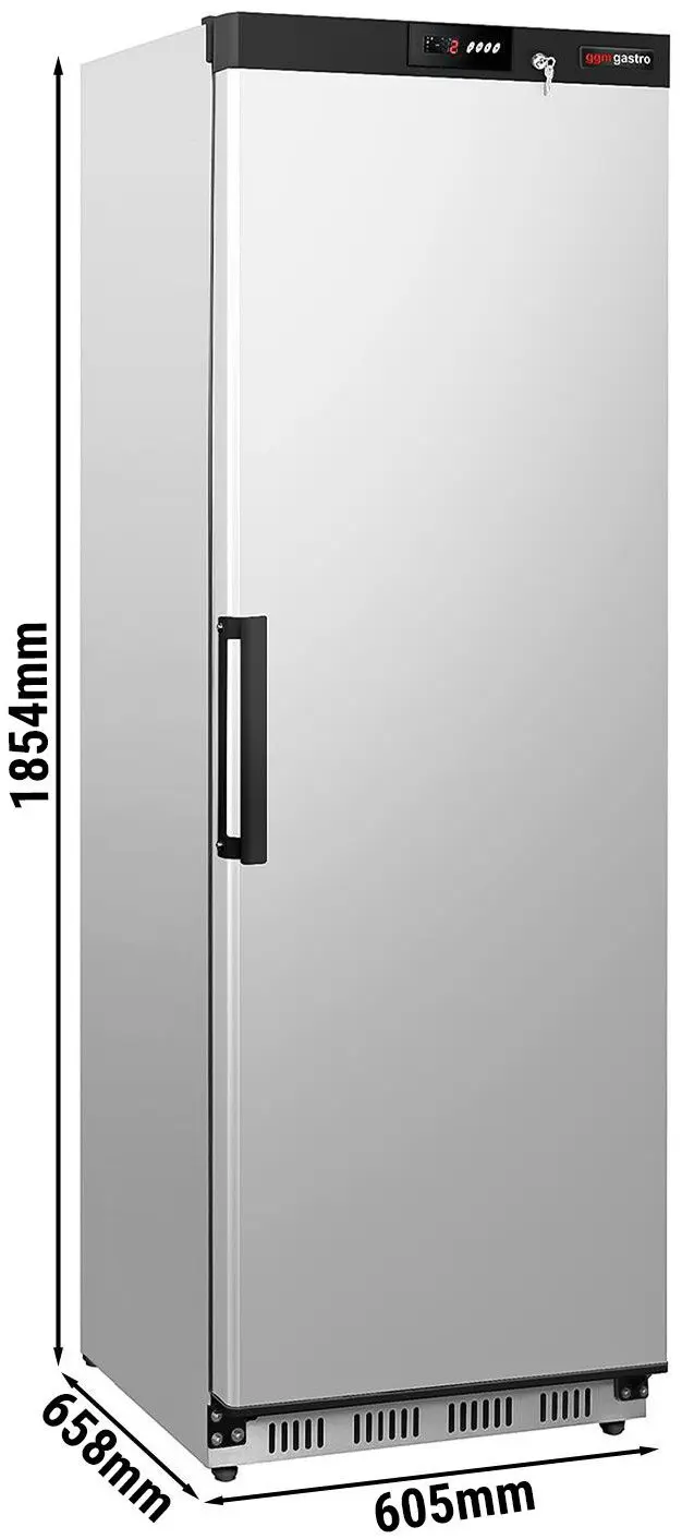 Холодильный шкаф GGM Gastro Premium KSS400HN (Inox/Black) - 12
