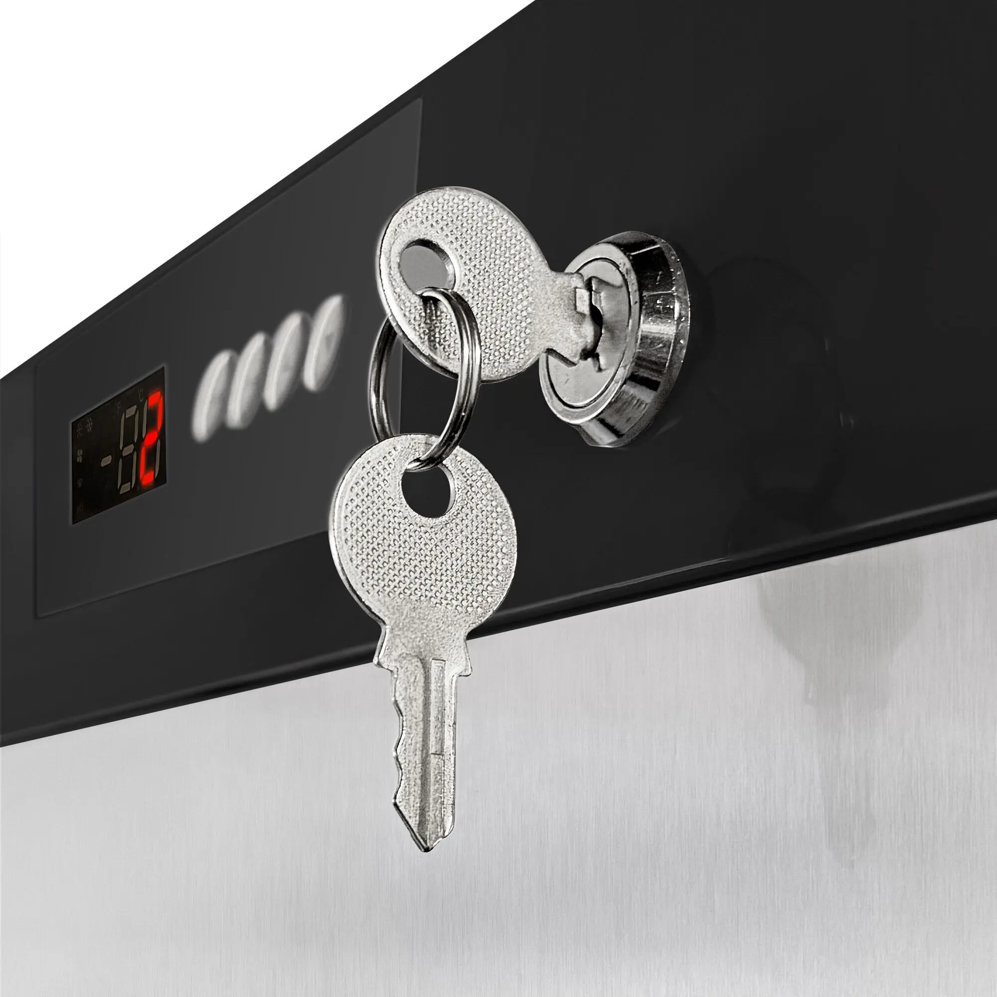 Холодильный шкаф GGM Gastro Premium KSS400HN (Inox/Black) - 6