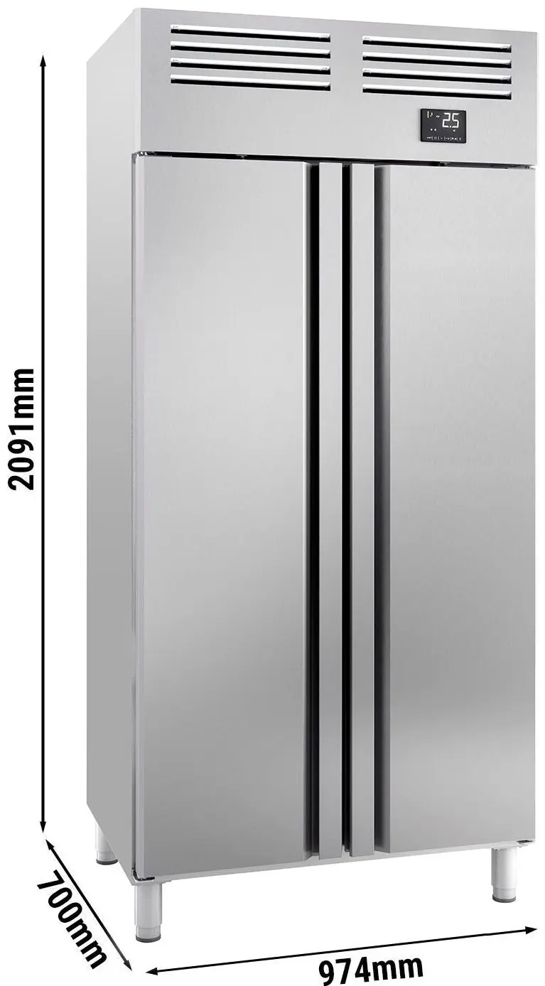 Dulap frigorific GGM Gastro Premium Plus KGI107T2 (Inox) - 8