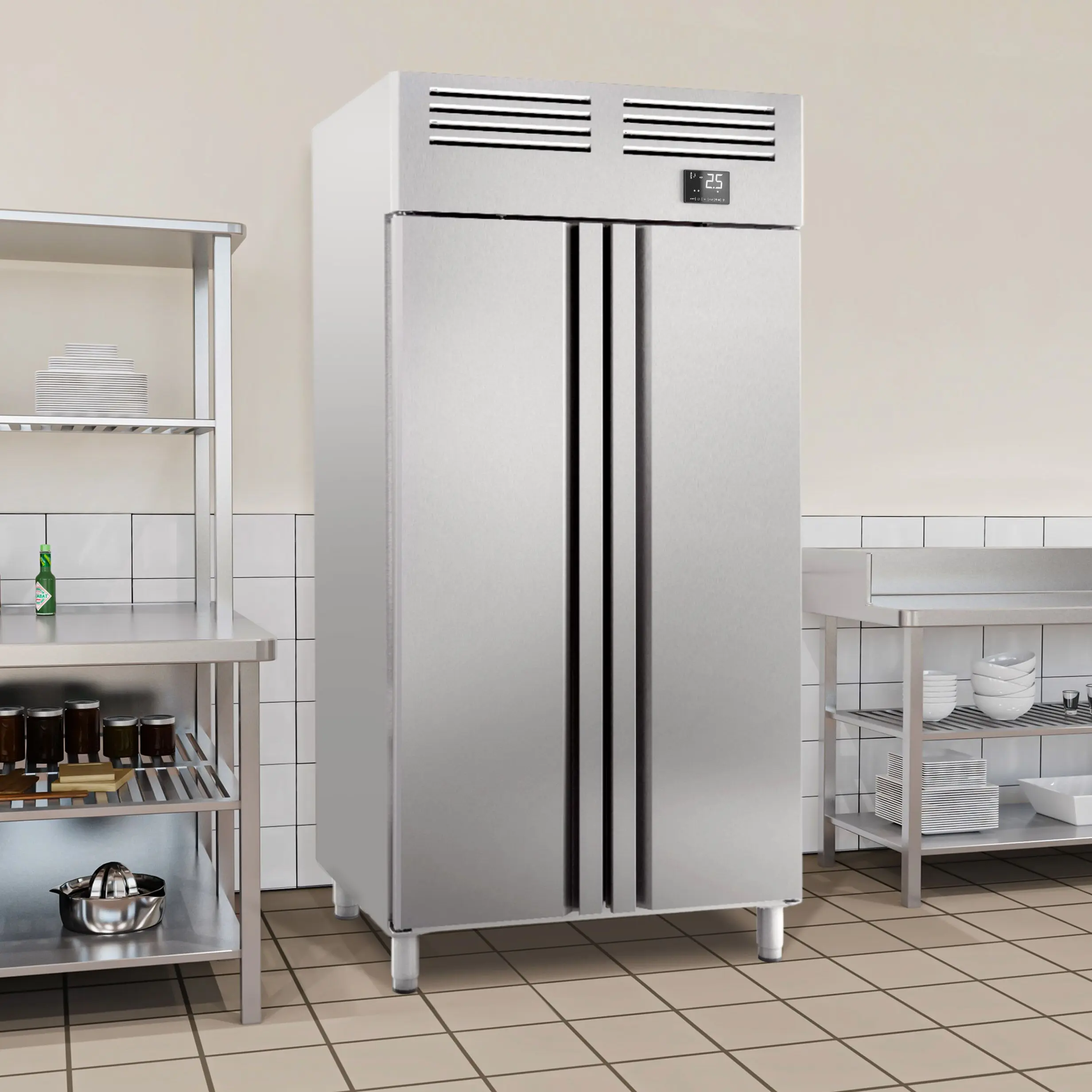 Dulap frigorific GGM Gastro Premium Plus KGI107T2 (Inox) - 10