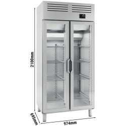 Dulap frigorific GGM Gastro Premium Plus KGI107T2G (Inox) Thumb