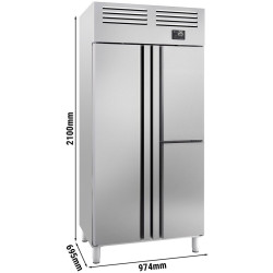 Холодильный шкаф GGM Gastro Premium Plus KGI107T3 (Inox) Thumb