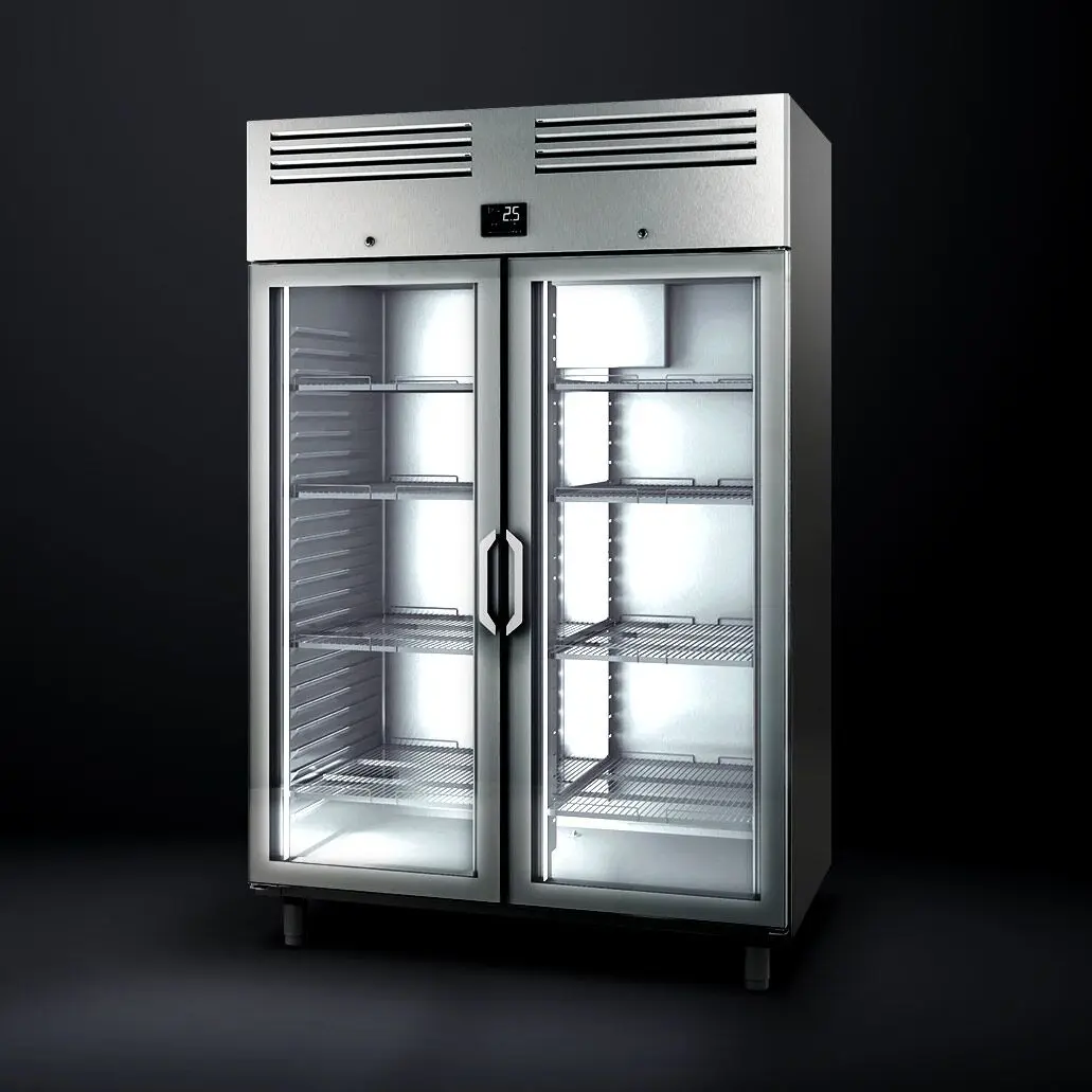 Dulap frigorific GGM Gastro Premium Plus KGI148T2G (Inox) - 8