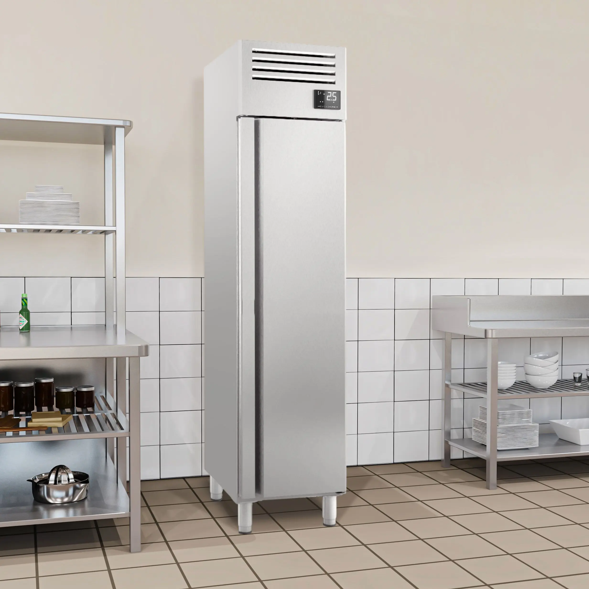 Dulap frigorific GGM Gastro Premium Plus KGI57T1 (Inox) - 10