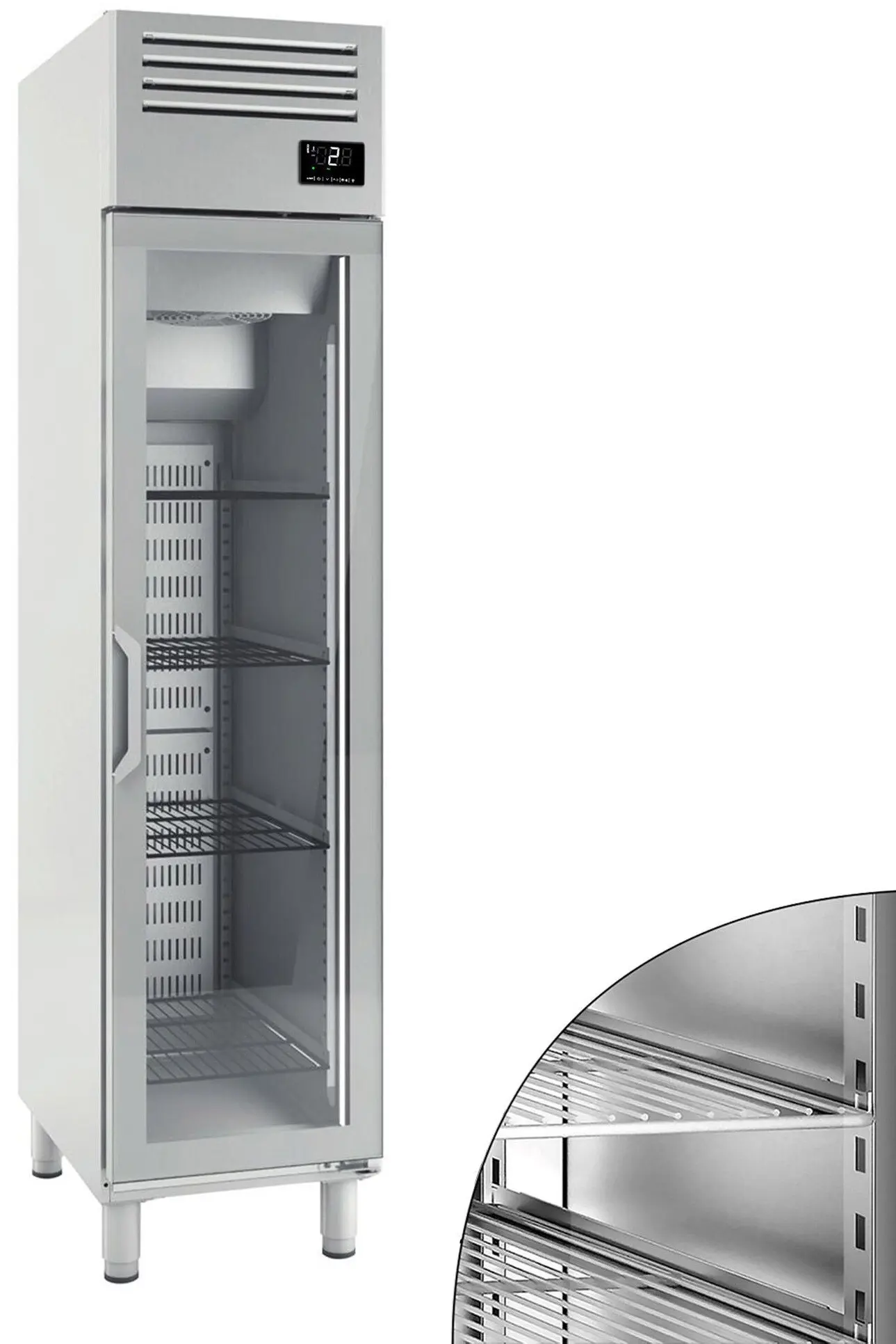 Dulap frigorific GGM Gastro Premium Plus KGI57T1G (Inox) - 2