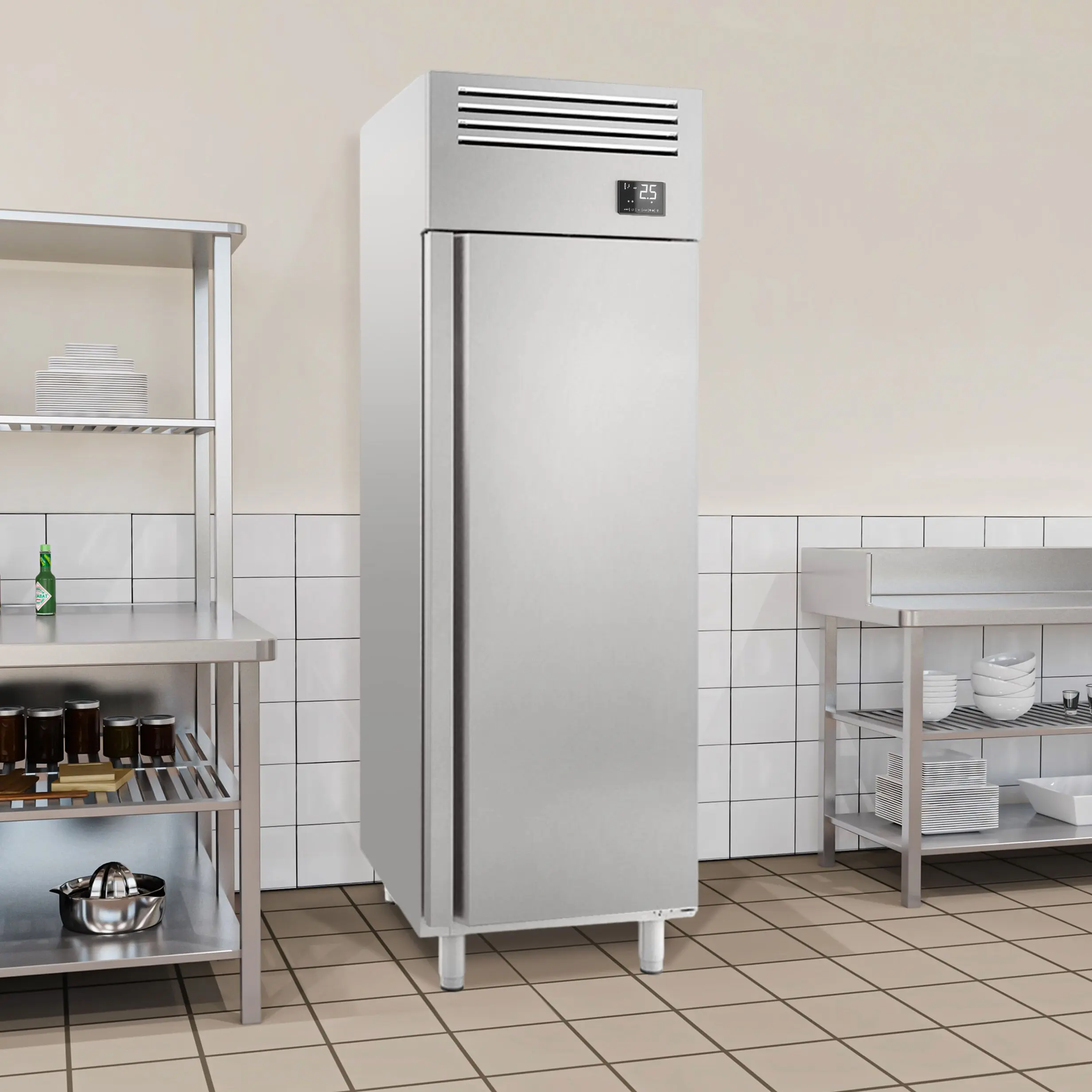 Dulap frigorific GGM Gastro Premium Plus KGI78T1 (Inox) - 10