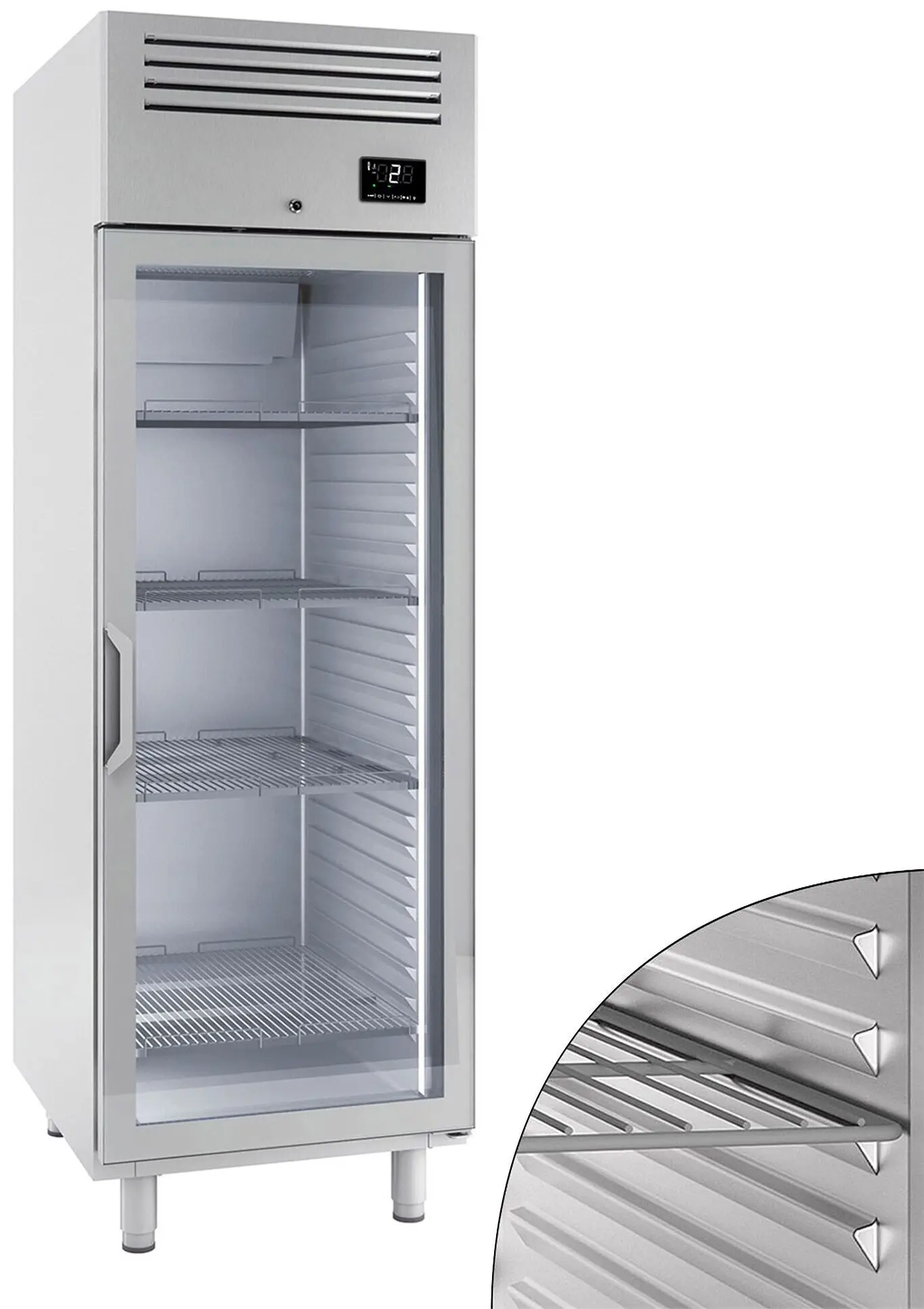 Dulap frigorific GGM Gastro Premium Plus KGI78T1G (Inox) - 2