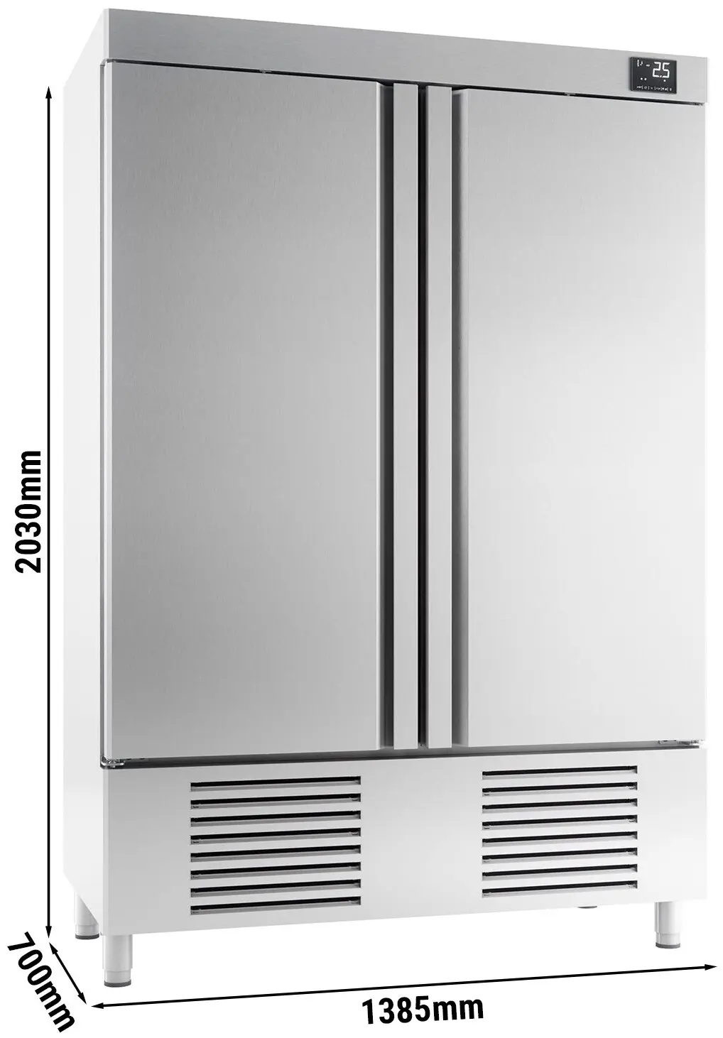 Dulap frigorific GGM Gastro Premium Plus KSI147T2 (Inox) - 9