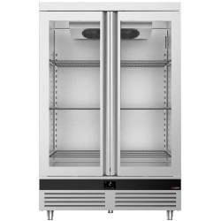 Холодильный шкаф GGM Gastro Premium SKND1200-2G (Inox) Thumb