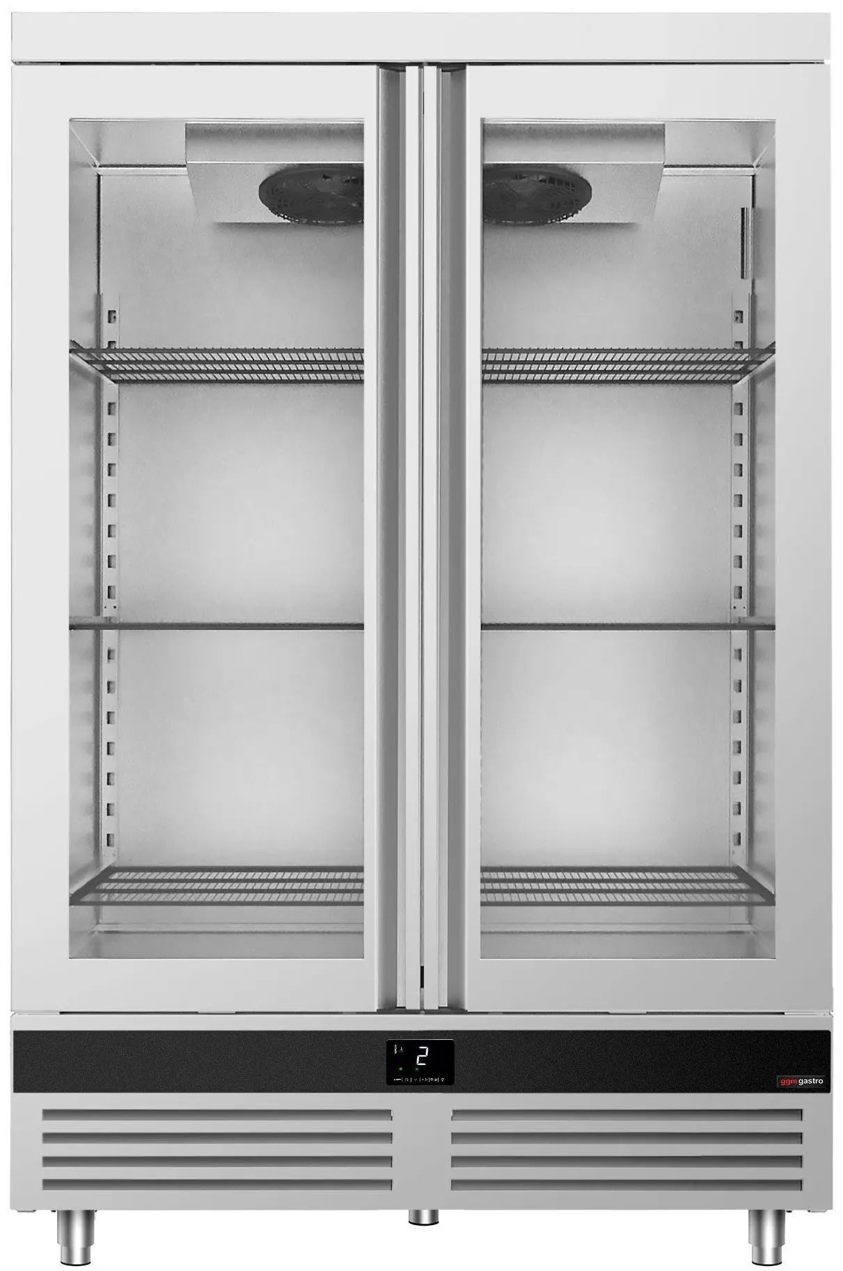 Холодильный шкаф GGM Gastro Premium SKND1200-2G (Inox) - 2