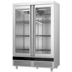 Холодильный шкаф GGM Gastro Premium SKND1200-2G (Inox) Thumb