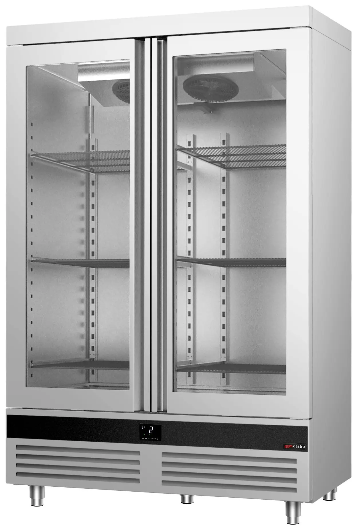 Холодильный шкаф GGM Gastro Premium SKND1200-2G (Inox) - 3