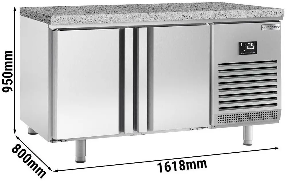 Masa frigorifica pentru panificaţie GGM Gastro BKGI168 (Inox) - 12