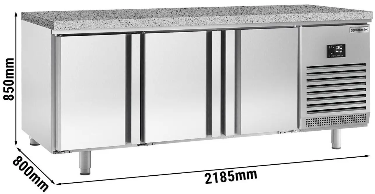 Холодильный стол для пекарни GGM Gastro BKGI228 (Inox) - 11