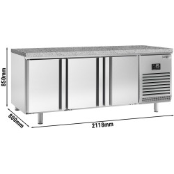 Masa frigorifica pentru brutărie GGM Gastro BKGI228B (Inox) Thumb