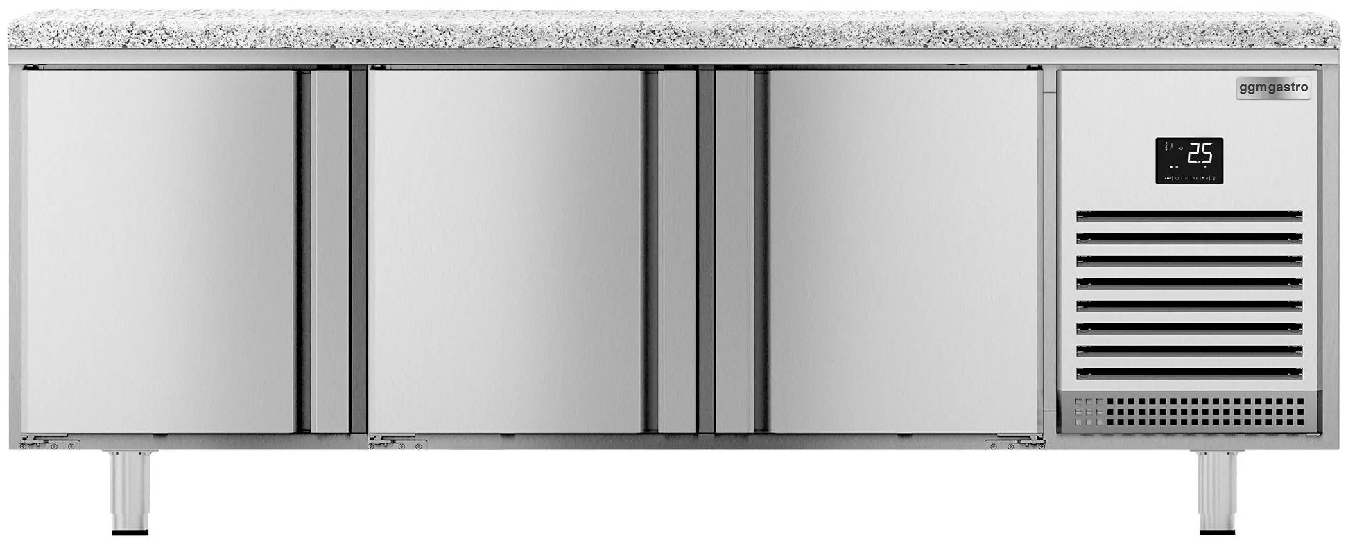 Masa frigorifica pentru brutărie GGM Gastro BKGI228B (Inox) - 4