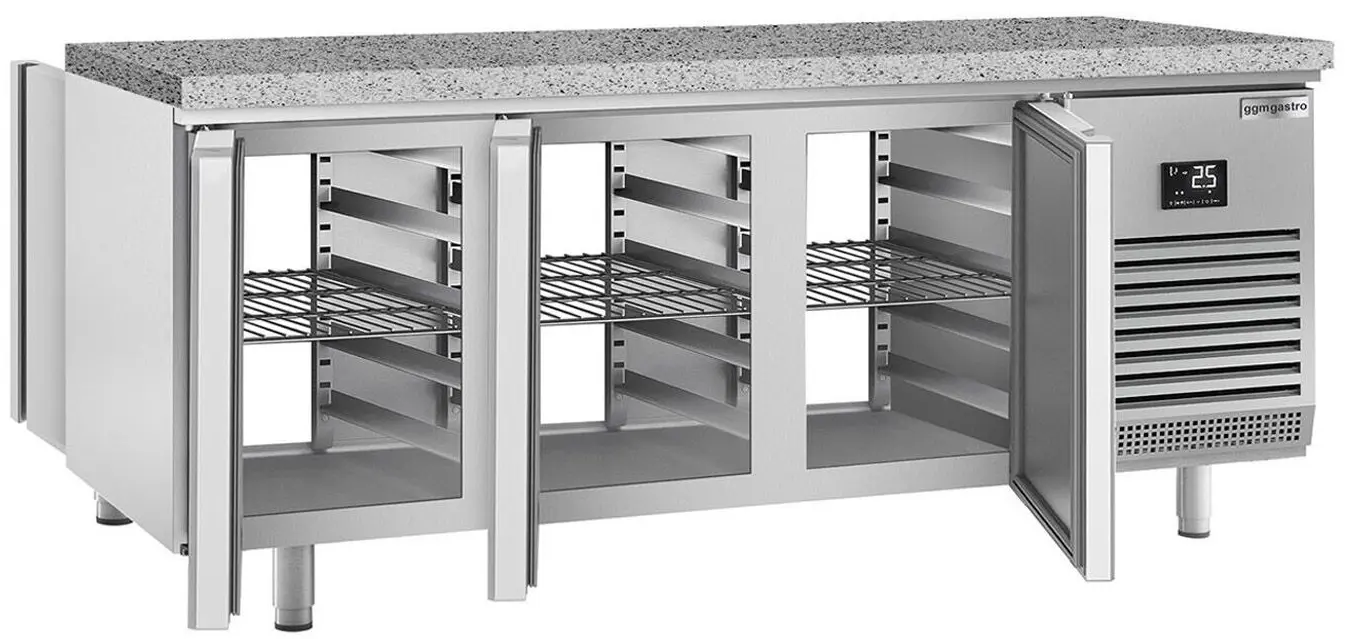 Masa frigorifica pentru brutărie GGM Gastro BKGI228B (Inox)