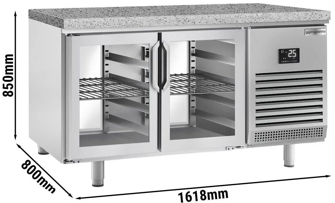 Masa frigorifica pentru panificaţie GGM Gastro BKI168GB (Inox) - 7