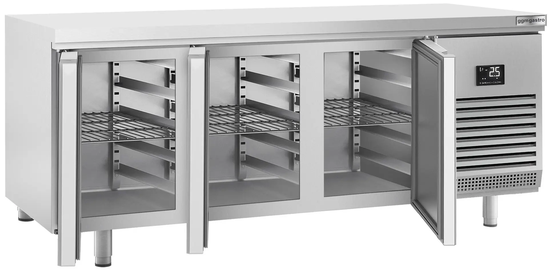 Холодильный стол для пекарни GGM Gastro BKI228B (Inox) - 2