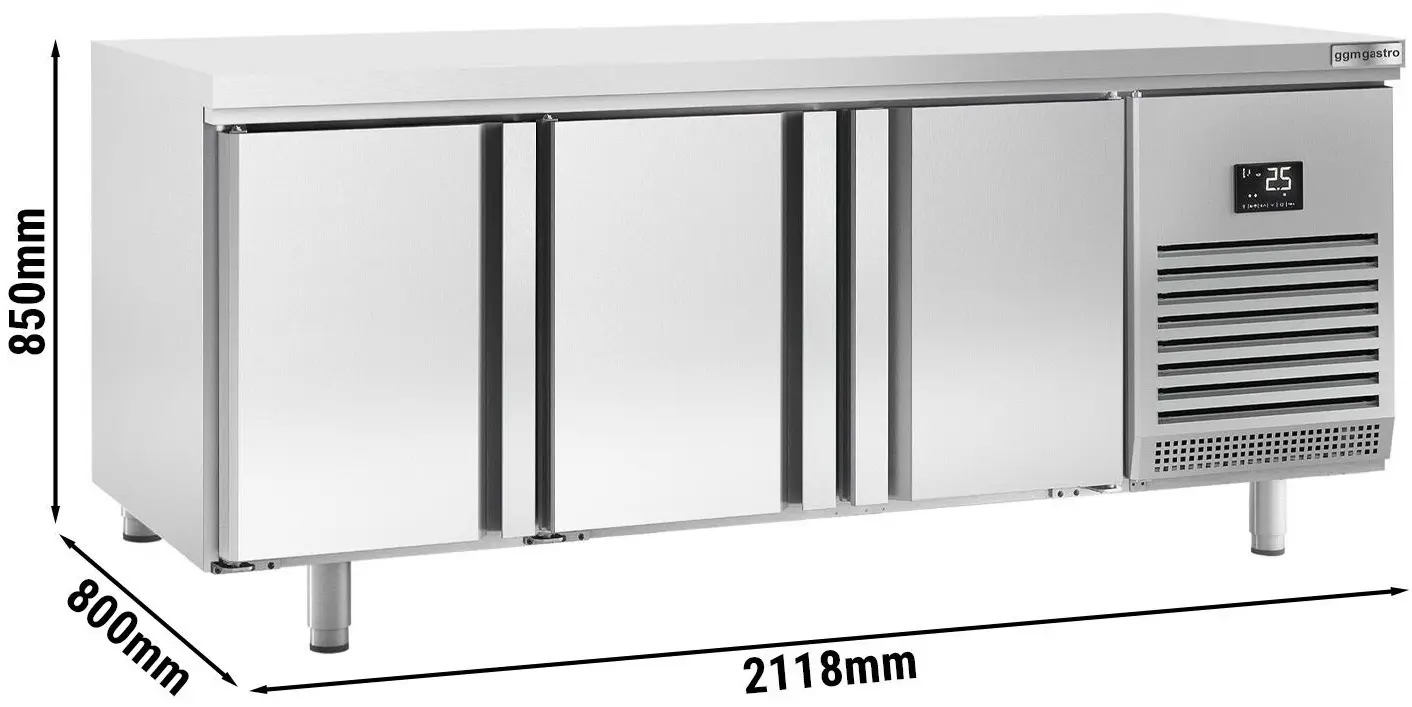 Холодильный стол для пекарни GGM Gastro BKI228B (Inox) - 9