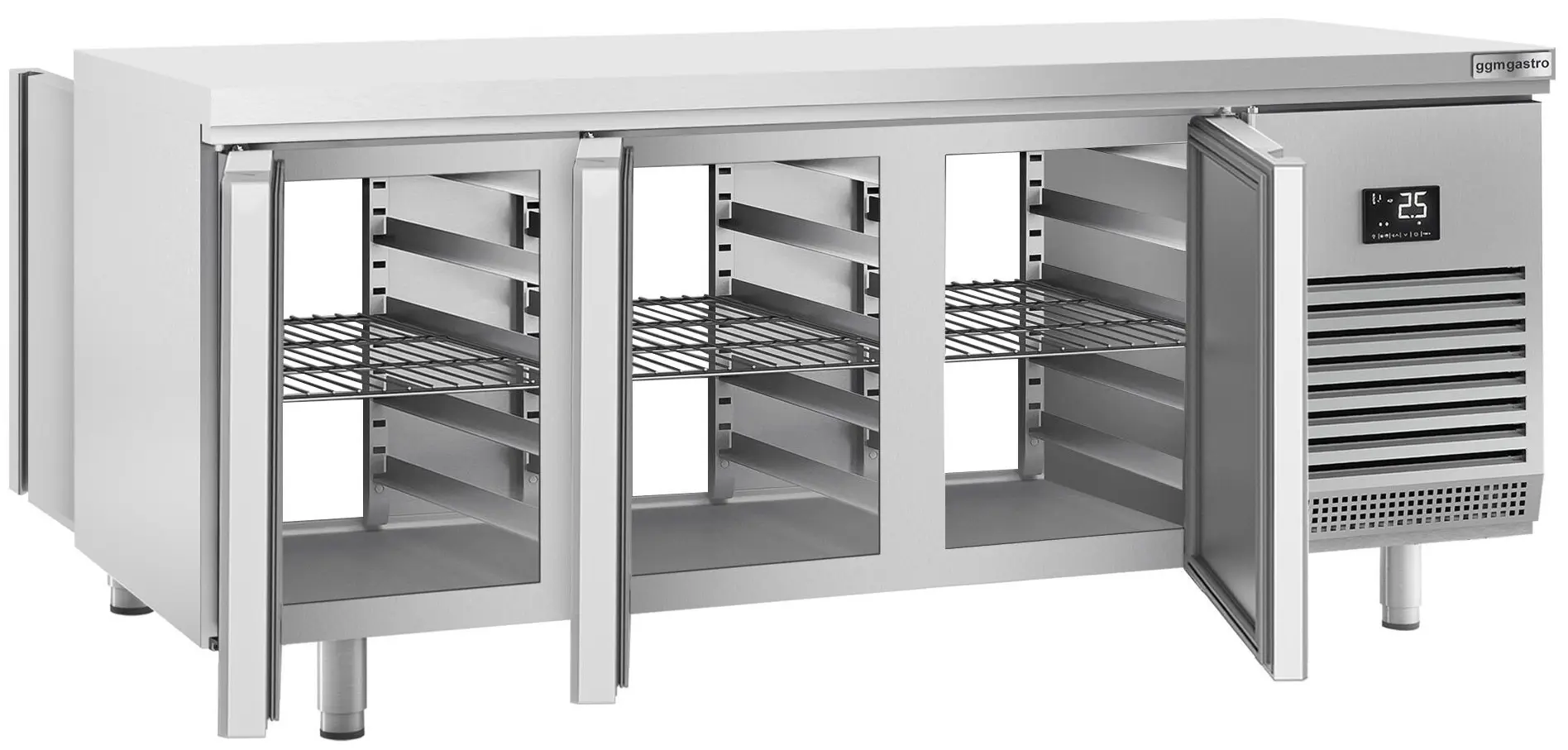 Холодильный стол для пекарни GGM Gastro BKI228B (Inox)