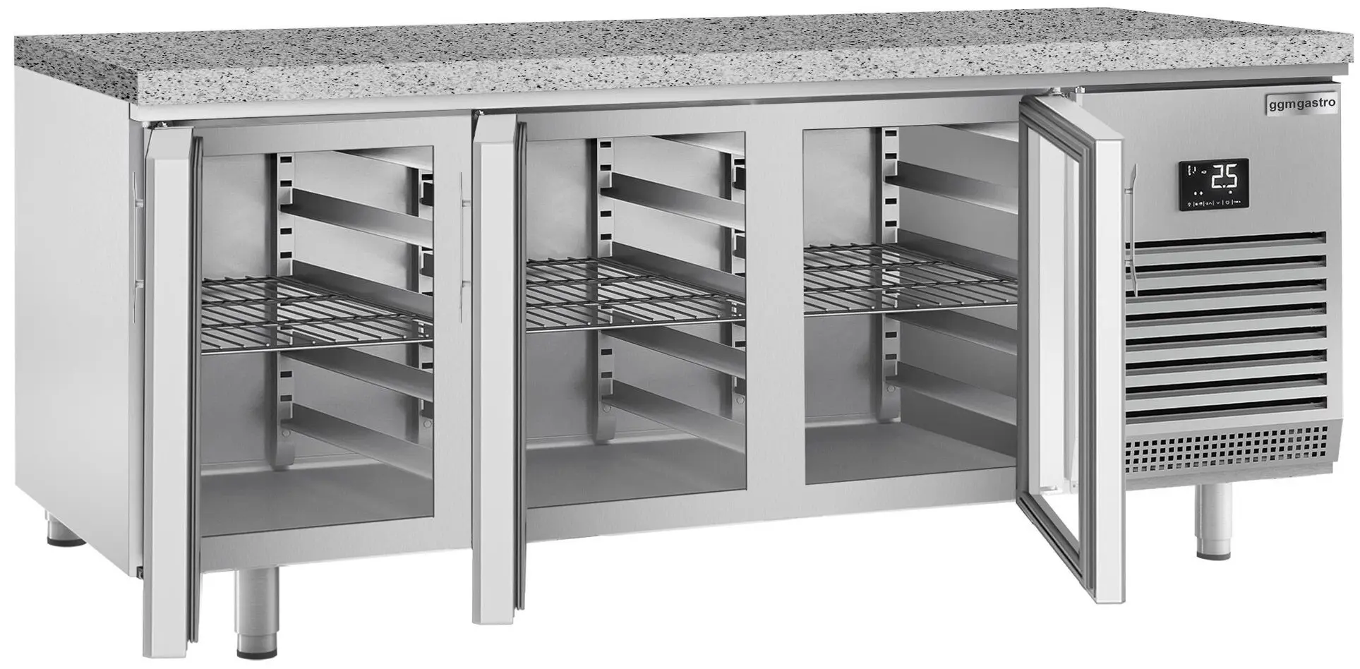 Masa frigorifica pentru brutărie GGM Gastro BKI228G (Inox) - 2
