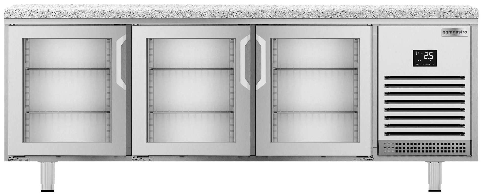 Masa frigorifica pentru brutărie GGM Gastro BKI228G (Inox) - 3