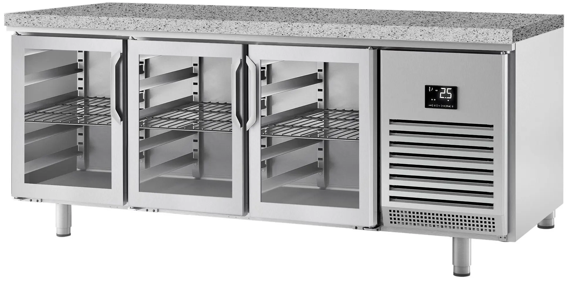Masa frigorifica pentru brutărie GGM Gastro BKI228G (Inox) - 4