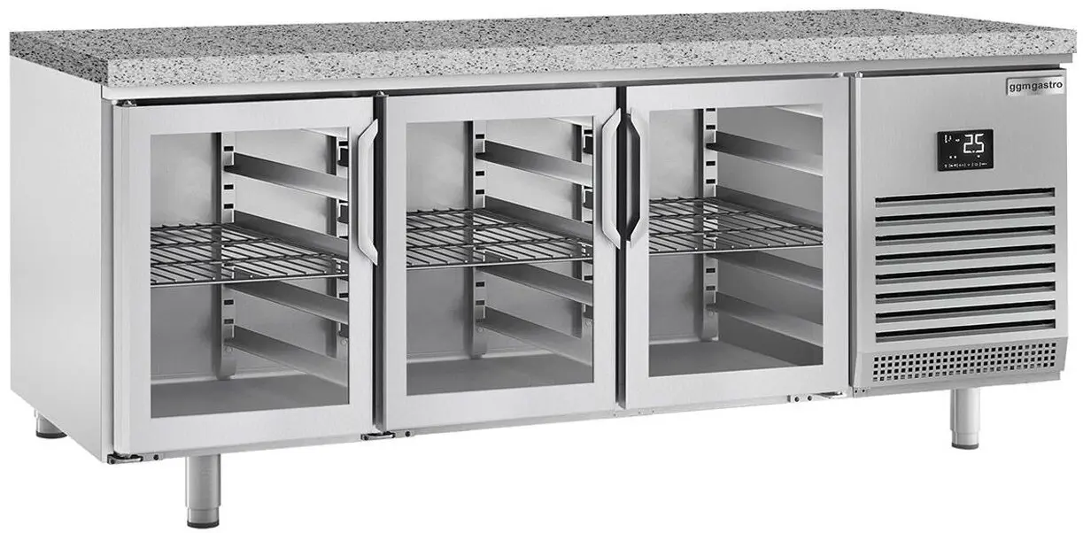 Masa frigorifica pentru brutărie GGM Gastro BKI228G (Inox)