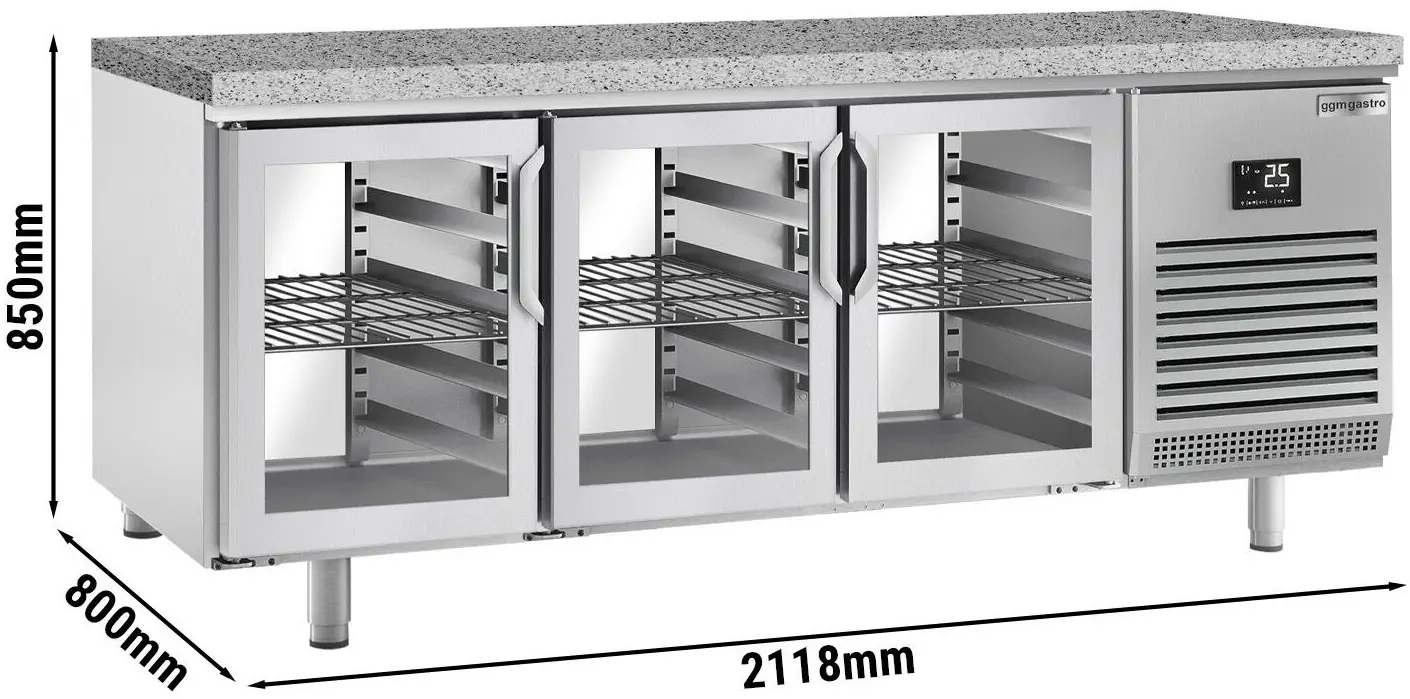 Masa frigorifica pentru panificaţie GGM Gastro BKI228GB (Inox) - 7