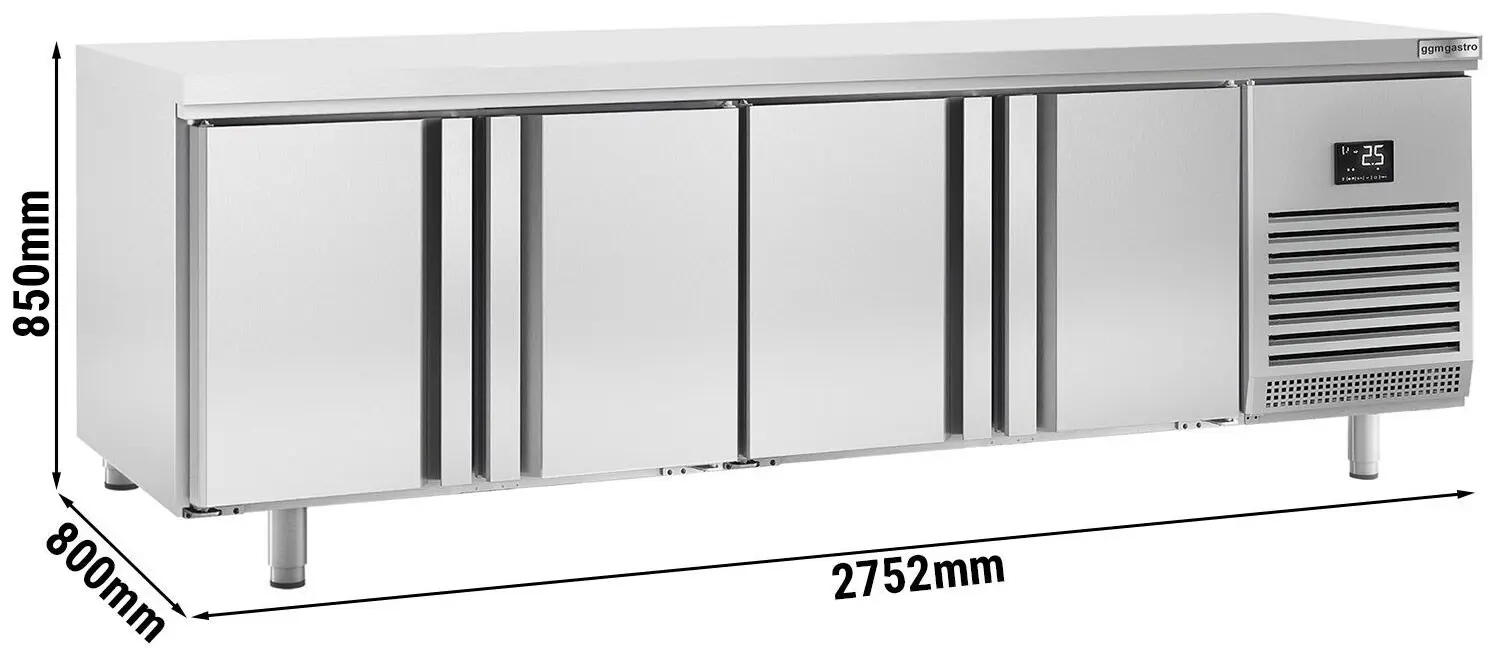 Холодильный стол для пекарни GGM Gastro BKI288 (Inox) - 10