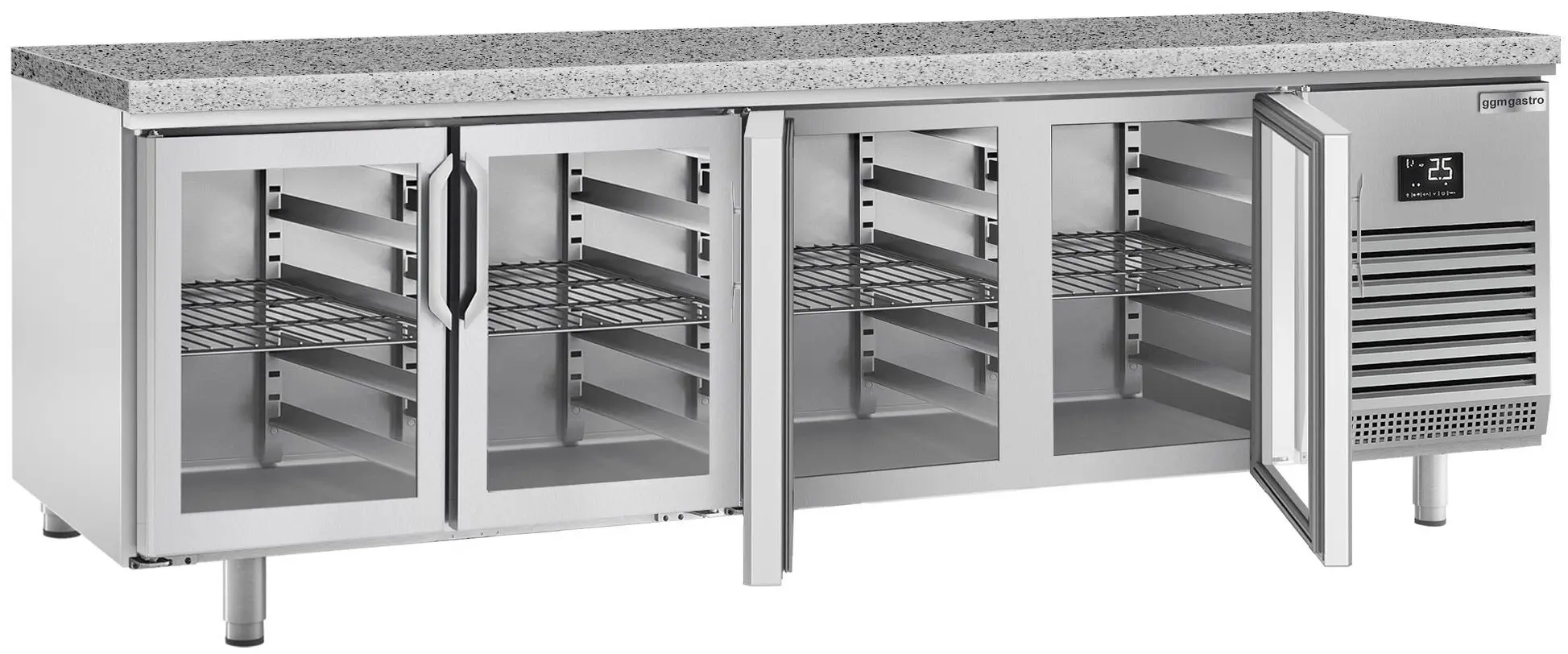 Masa frigorifica pentru brutărie GGM Gastro BKI288G (Inox) - 2