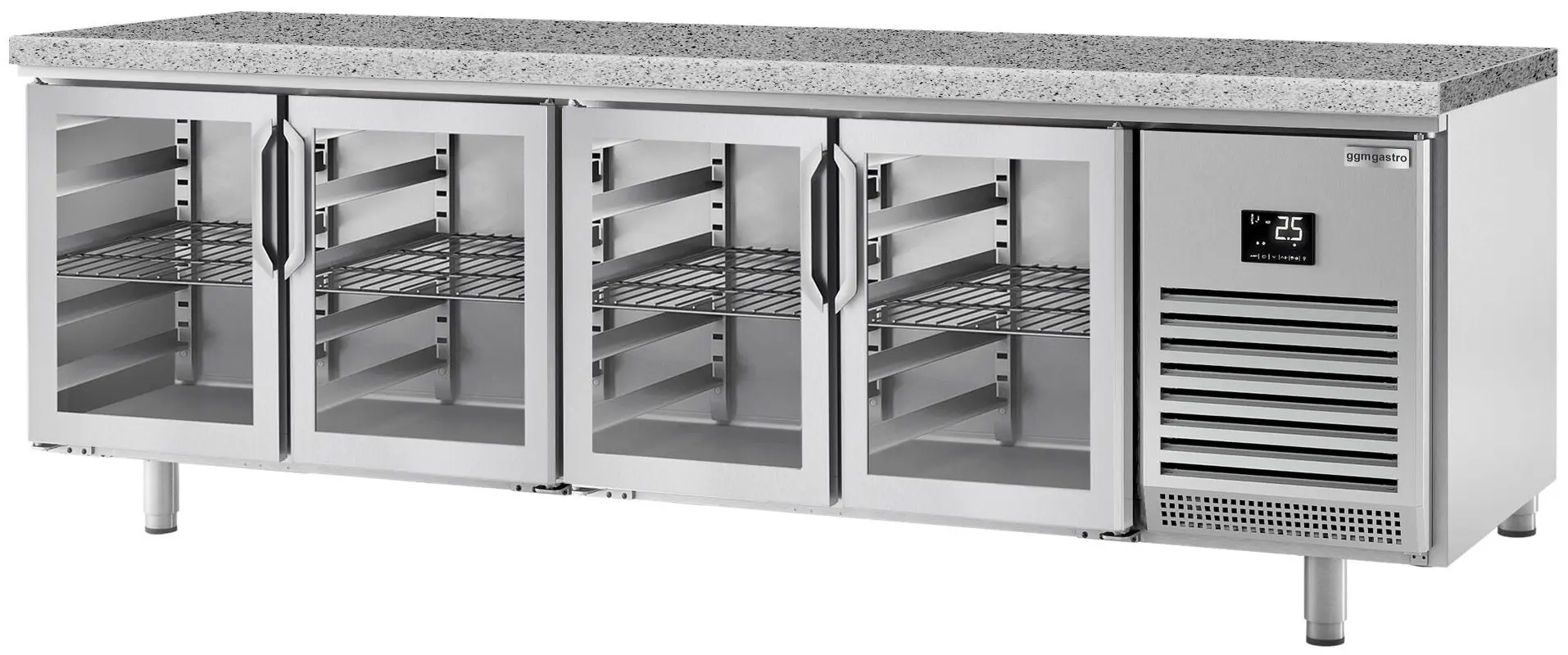 Masa frigorifica pentru brutărie GGM Gastro BKI288G (Inox) - 3