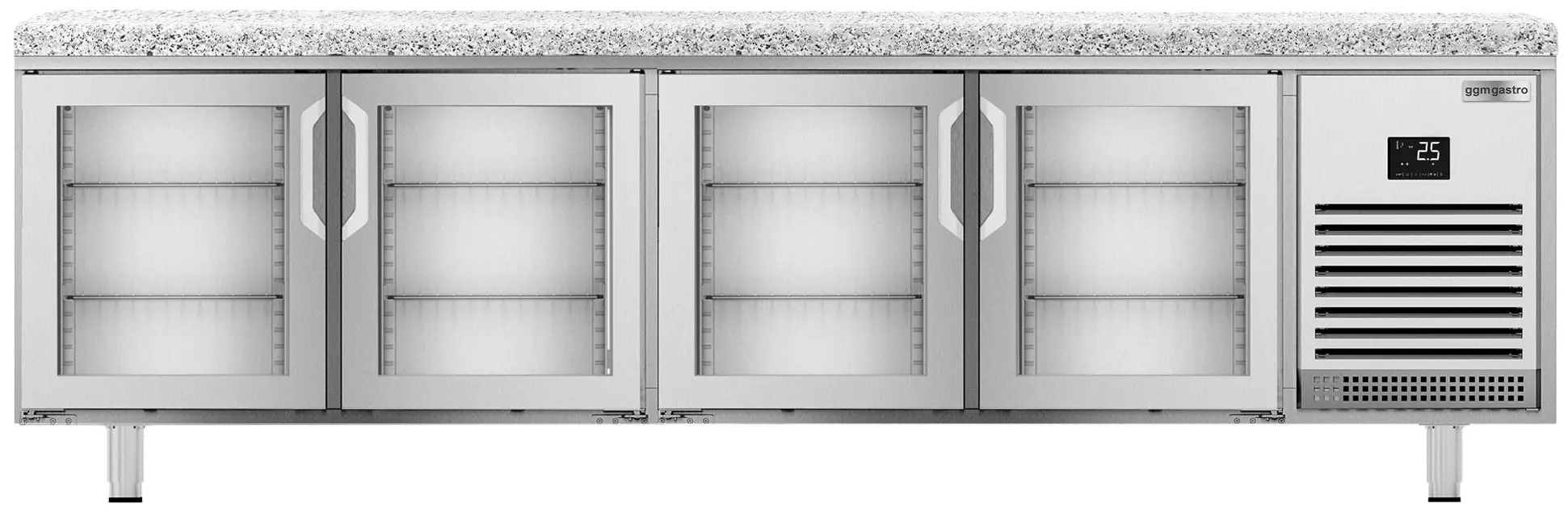 Masa frigorifica pentru brutărie GGM Gastro BKI288G (Inox) - 4