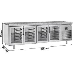 Masa frigorifica pentru brutărie GGM Gastro BKI288G (Inox) Thumb