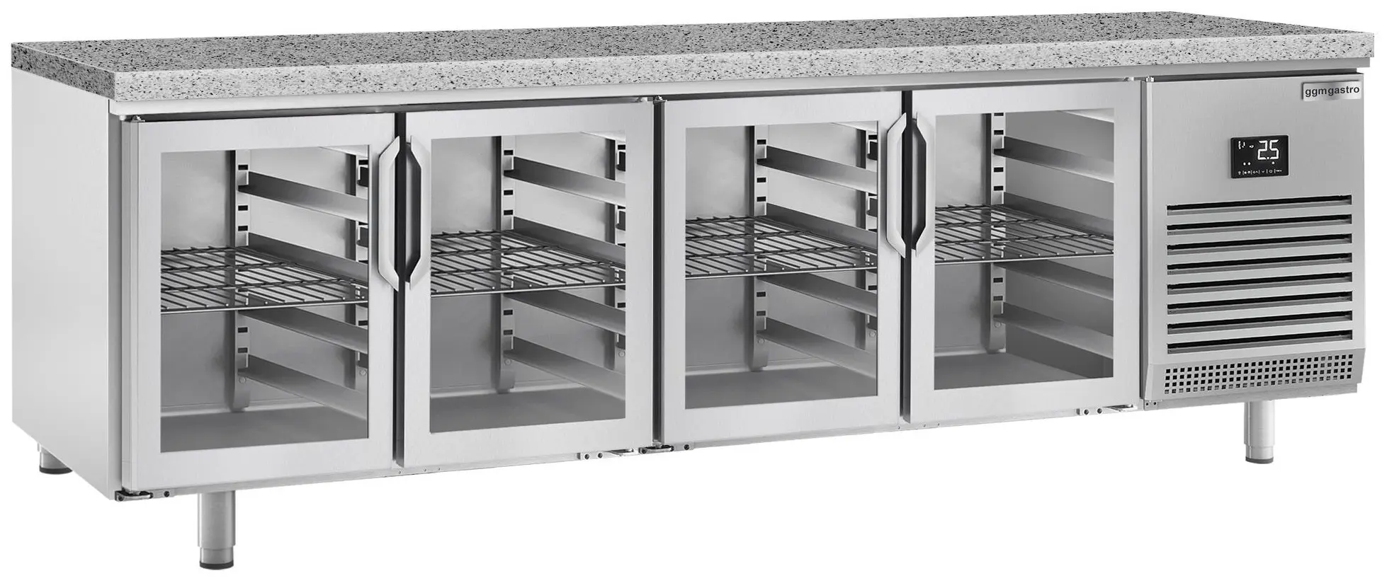 Masa frigorifica pentru brutărie GGM Gastro BKI288G (Inox)