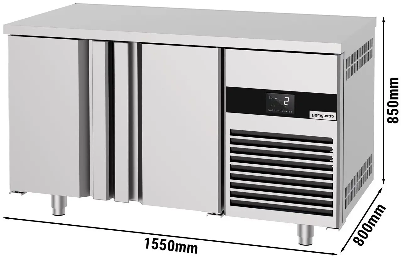 Холодильный стол для пекарни GGM Gastro BKTF158-EF (Inox) - 6