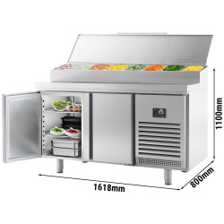Masa frigorifica pentru panificaţie GGM Gastro BZI168 (Inox) Thumb