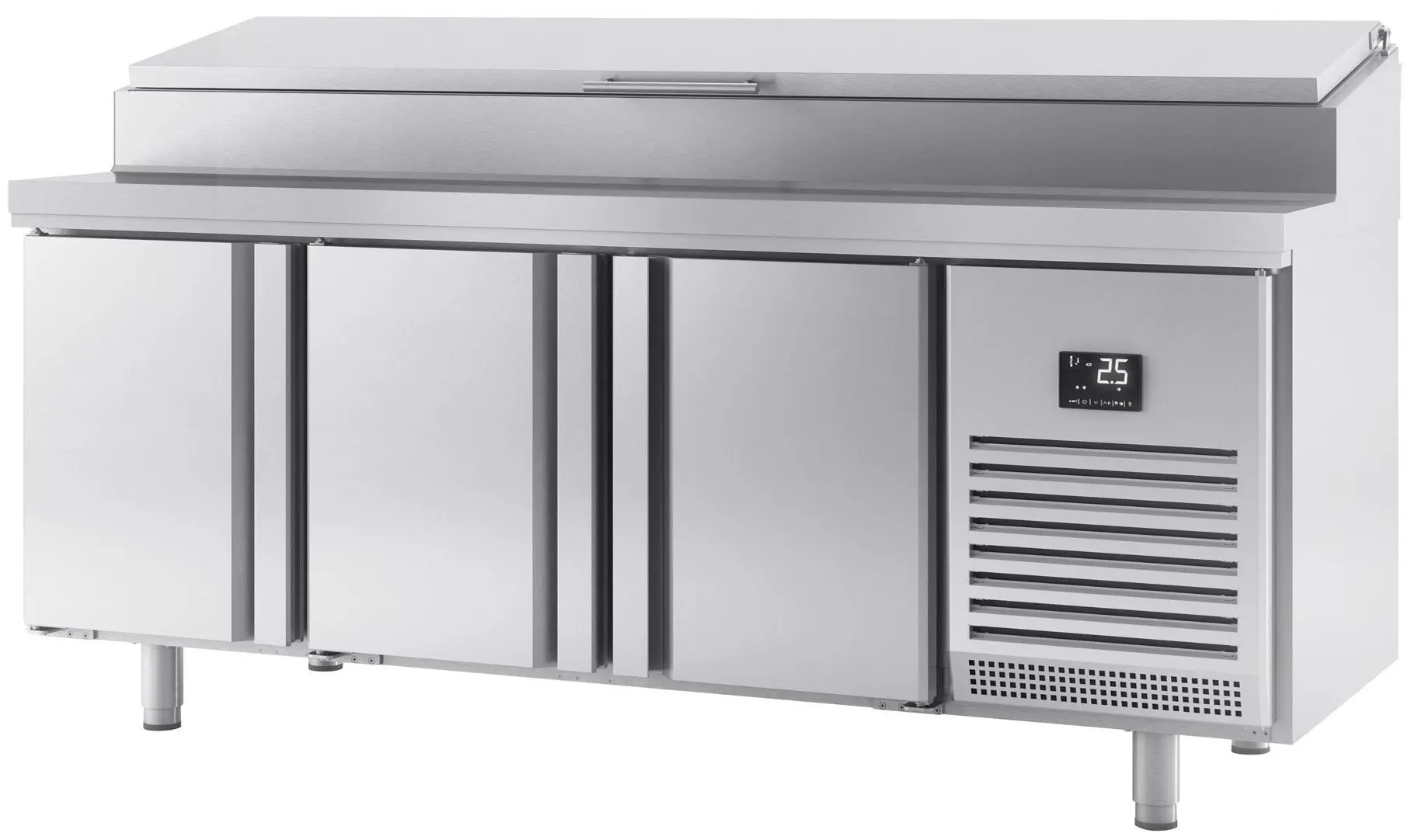 Masa frigorifica pentru panificaţie GGM Gastro BZI228 (Inox) - 3