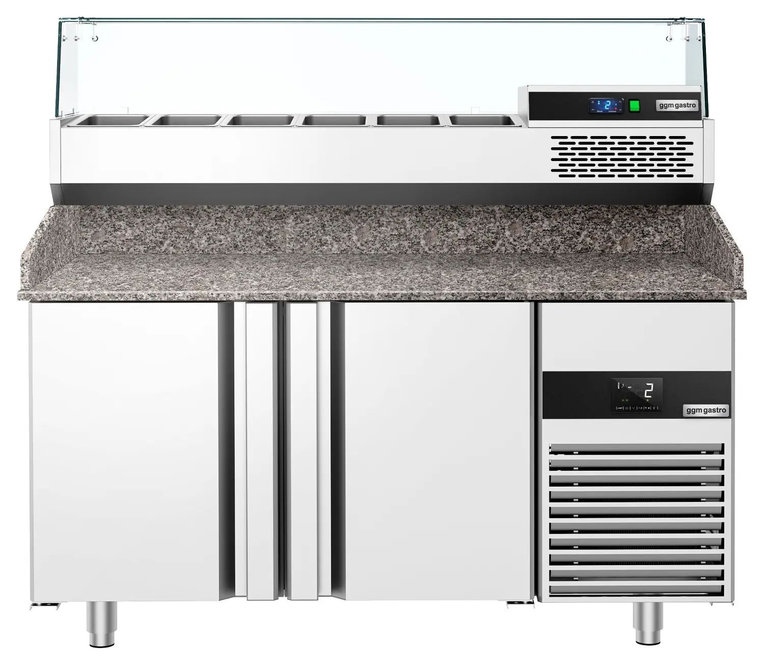 Masa frigorifica pentru pizza GGM Gastro POF158-EF#AGF154N (Inox) - 2