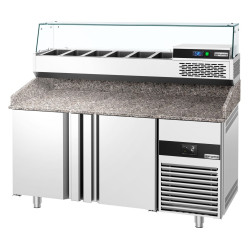 Masa frigorifica pentru pizza GGM Gastro POF158-EF#AGF154N (Inox) Thumb