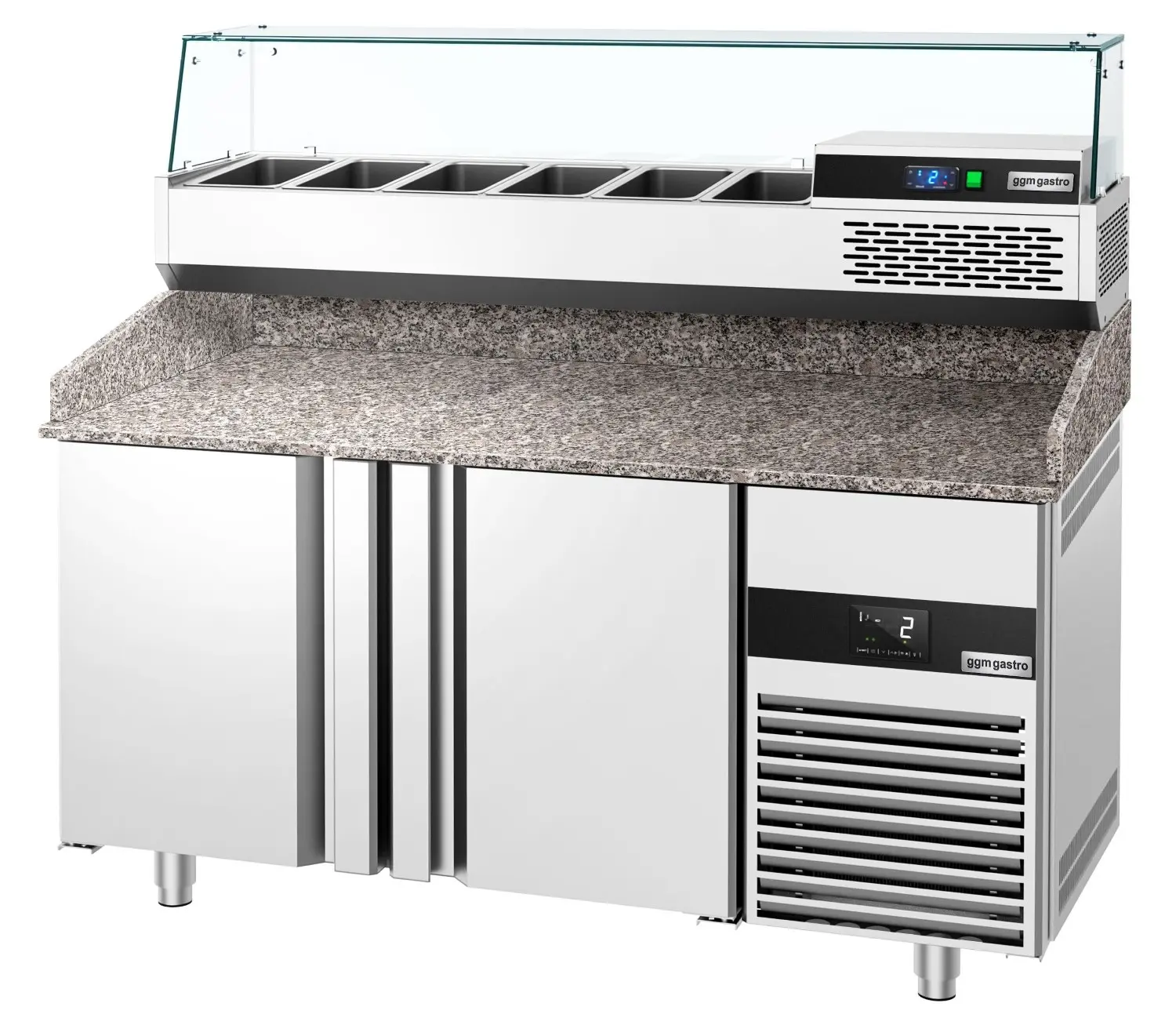 Masa frigorifica pentru pizza GGM Gastro POF158-EF#AGF154N (Inox) - 3