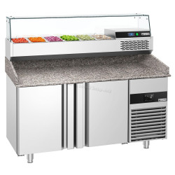 Masa frigorifica pentru pizza GGM Gastro POF158-EF#AGF154N (Inox)