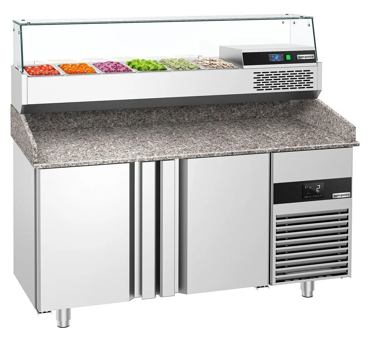 Masa frigorifica pentru pizza GGM Gastro POF158-EF#AGF154N (Inox)