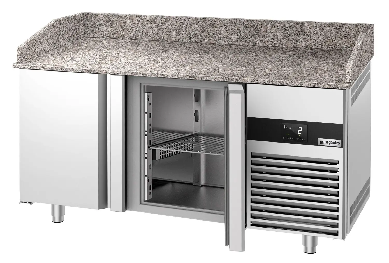Masa frigorifica pentru pizza GGM Gastro POF158-EF (Inox) - 4