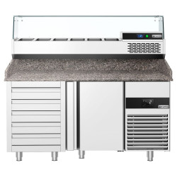 Masa frigorifica pentru pizza GGM Gastro POF158S-EF#AGF154N (Inox) Thumb
