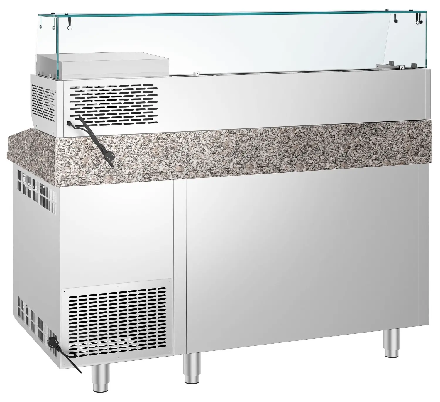 Masa frigorifica pentru pizza GGM Gastro POF158S-EF#AGF154N (Inox) - 4